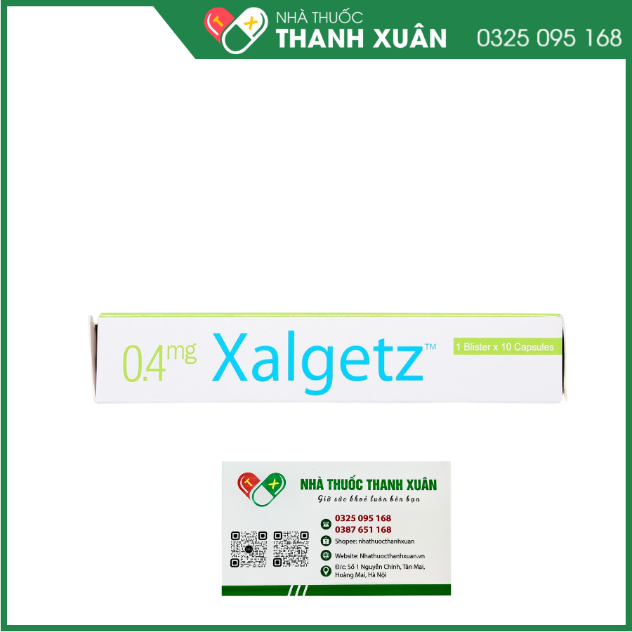 Xalgetz 0.4mg điều trị tăng sản tuyến tiền liệt lành tính